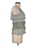 Deletta Gray Sleeveless Top Size XS - photo 4