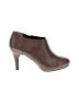 Me Too 100% Leather Brown Ankle Boots Size 7 1/2 - photo 1