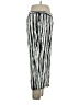 Norm Thompson 100% Rayon Stripes Silver Casual Pants Size XL - photo 4