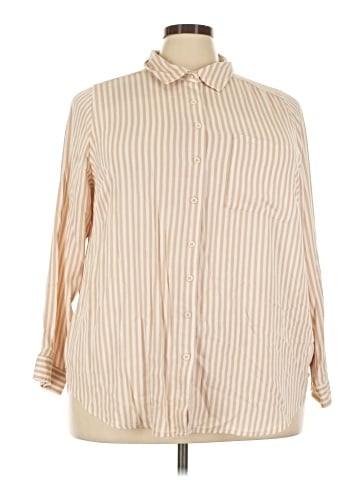 Torrid 3/4 Sleeve Button-Down Shirt (view 1)