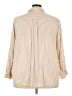 Torrid Stripes Tan 3/4 Sleeve Button-Down Shirt Size 3X Plus (3) - photo 2