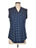 Halife Polka Dots Blue Sleeveless Blouse Size L - photo 1
