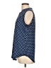 Halife Polka Dots Blue Sleeveless Blouse Size L - photo 5