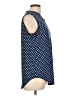 Halife Polka Dots Blue Sleeveless Blouse Size L - photo 4