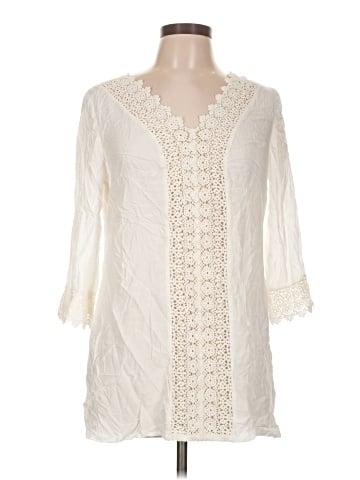 Solitaire 3/4 Sleeve Blouse (view 1)