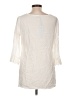 Solitaire 100% Rayon Ivory 3/4 Sleeve Blouse Size L - photo 2