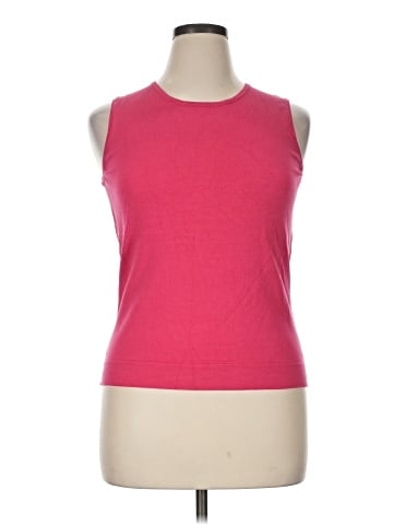August Silk Sleeveless T-Shirt (view 1)