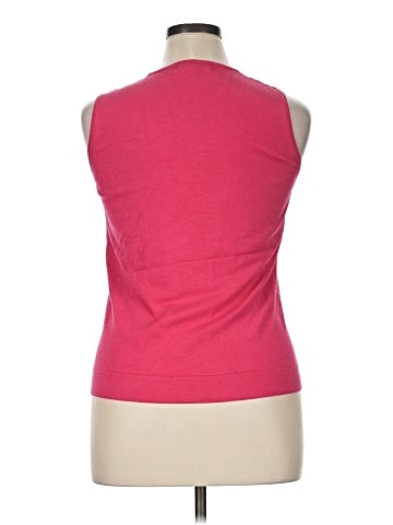 August Silk Sleeveless T-Shirt (view 2)