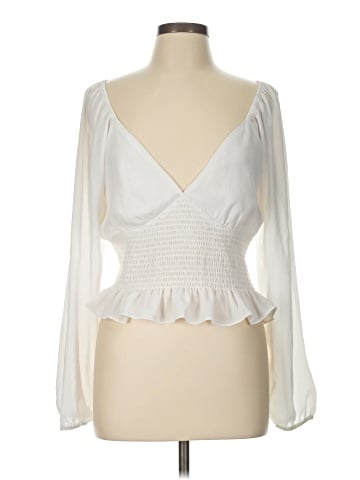 WAYF Long Sleeve Blouse (view 1)