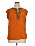 DR2 100% Rayon Orange Sleeveless Blouse Size 1X - photo 1