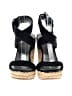 Stuart Weitzman Black Wedges Size 7 - photo 2
