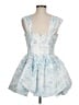 Maison Amory Paisley Blue Cocktail Dress Size M - photo 2