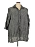 Foxcroft 100% Linen Gray Casual Dress Size 24W - photo 1