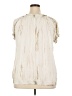 Fever 100% Rayon Ivory Short Sleeve Blouse Size XXL - photo 2