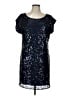 Laundry by Design 100% Polyester Stars Blue Cocktail Dress Size L - photo 1
