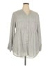 Torrid 100% Modal Gray Long Sleeve Blouse Size 2X Plus (2) - photo 1
