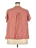 Como Blu 100% Rayon Pink Short Sleeve Blouse Size 2X - photo 2
