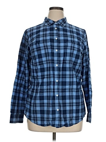 St. John's Bay Long Sleeve Button-Down Shirt (view 1)