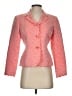 Le Suit 100% Polyester Paisley Pink Blazer Size 4 Petite - photo 1