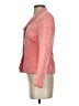 Le Suit 100% Polyester Paisley Pink Blazer Size 4 Petite - photo 5