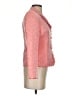 Le Suit 100% Polyester Paisley Pink Blazer Size 4 Petite - photo 4