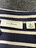 L.L.Bean 100% Cotton Stripes Blue Black Pullover Sweater Size L - photo 7