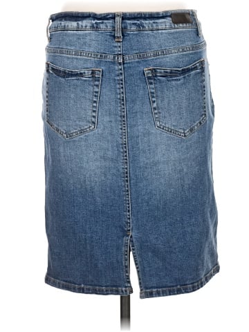 Kenneth Cole REACTION Denim Skirt (view 2)