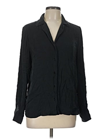Quince Long Sleeve Silk Top (view 1)
