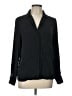 Quince Black Long Sleeve Silk Top Size L - photo 1
