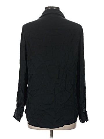 Quince Long Sleeve Silk Top (view 2)