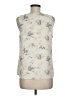 Nine West 100% Polyester Ivory Sleeveless Blouse Size M - photo 2