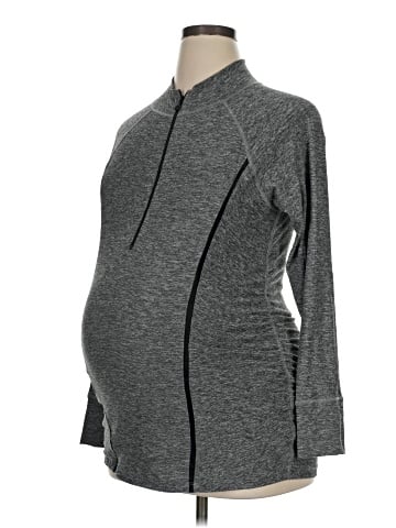 Beyond the Bump by Beyond Yoga Track Jacket (view 1)