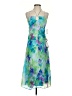 Morgan & Co. 100% Polyester Tie-dye Blue Cocktail Dress Size 3 - photo 1