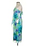 Morgan & Co. 100% Polyester Tie-dye Blue Cocktail Dress Size 3 - photo 5