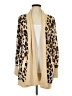 Gibson Animal Print Tan Cardigan Size L - photo 1