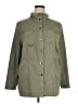 Chico's Solid Green Raincoat Size XL - photo 1