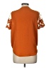 Haute Monde Orange Short Sleeve Blouse Size L - photo 2