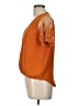 Haute Monde Orange Short Sleeve Blouse Size L - photo 5
