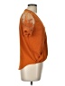 Haute Monde Orange Short Sleeve Blouse Size L - photo 4