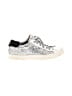 P448 100% Leather Silver Sneakers Size EU 39 - photo 1
