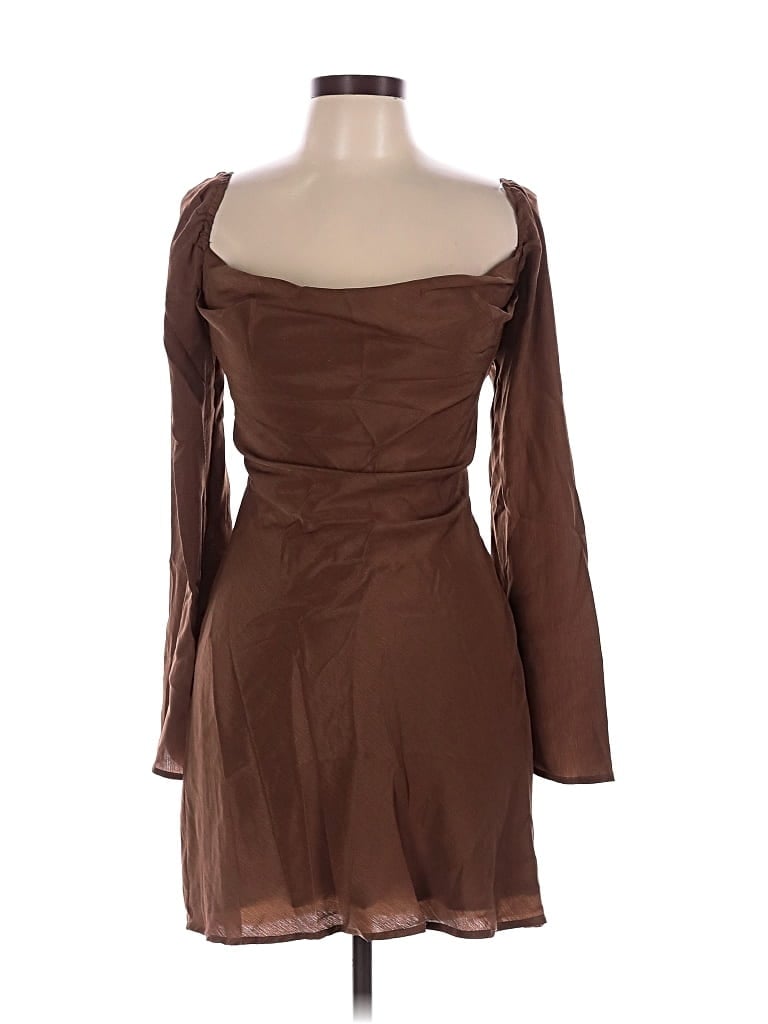 Pre-owned Hyfve Cocktail Dress In Brown
