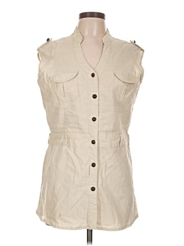 Paper Tee Sleeveless Button-Down Shirt (view 1)