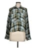 True Craft Plaid Green Long Sleeve Blouse Size M - photo 1