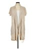 August Silk Tan Cardigan Size L - photo 1