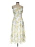 Trixxi 100% Polyester Floral Yellow Cocktail Dress Size L - photo 1