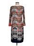 Spense Print Gray Casual Dress Size 8 - photo 2