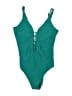 La Blanca Solid Green One Piece Swimsuit Size 8 - photo 1