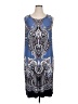 Catherines Paisley Blue Cocktail Dress Size 0X - photo 1