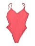 Marine Layer Solid Red One Piece Swimsuit Size M - photo 1