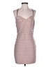Herve Leger Tan Pink Cocktail Dress Size L - photo 1